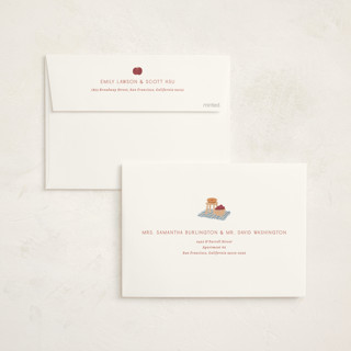 This is a apricot baby shower invitations with standard by Natalie Rae called apple orchard printing on signature in standard