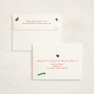 This is a sky baby shower invitations with standard by Jennifer Lew called love bug printing on signature in standard