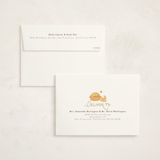 This is a tan baby shower invitations with standard by Itsy Belle Studio called cutie pie printing on signature in standard