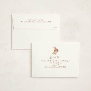 This is a sky baby shower invitations with standard by Teju Reval called disney's winter pooh printing on signature in standard