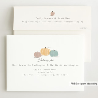 This is a moon baby shower invitations with standard by Rebecca Durflinger called autumn pumpkins printing on signature in standard