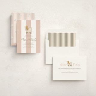 This is a gelato baby shower invitations with standard by Susan Zinader called preppy pup printing on signature in standard