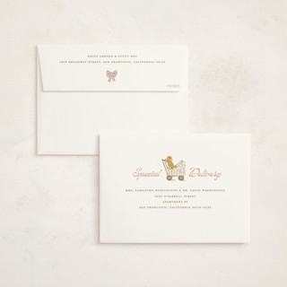 This is a gelato baby shower invitations with standard by Susan Zinader called preppy pup printing on signature in standard