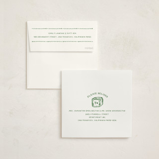 This is a grass baby shower invitations with standard by Claudia Orengo called letter box printing on signature in standard