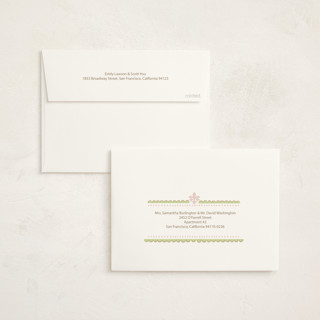 This is a petal baby shower invitations with standard by Tina Faselli called precious printing on signature in standard
