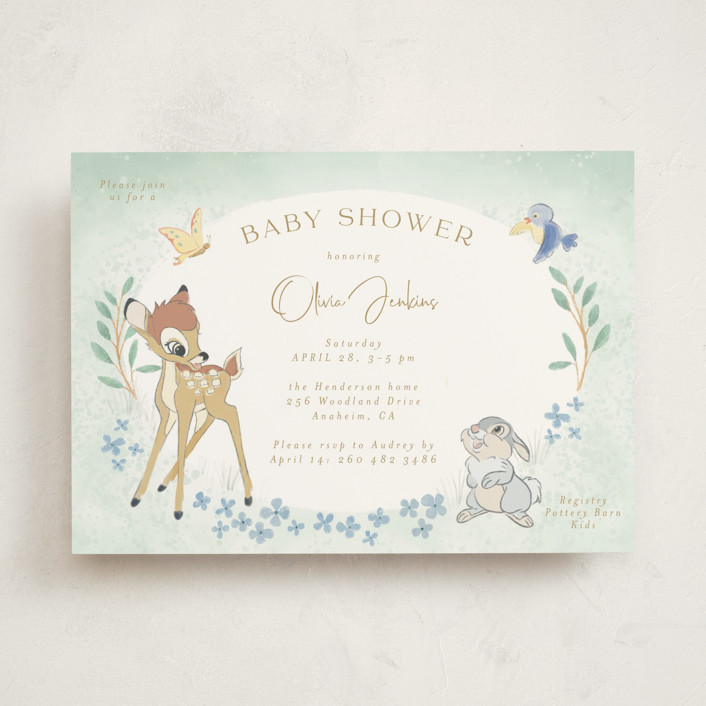 Disney's Bambi Forest Baby Shower Invitations by frau brandt | Minted
