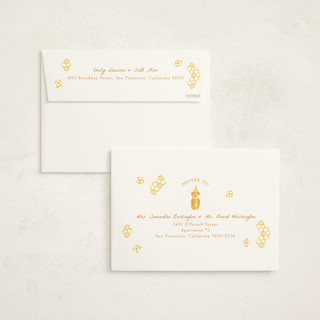 This is a honey baby shower invitations with standard by Sarah Rosenthal called honeybear printing on signature in standard