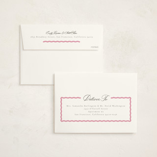 This is a watermelon baby shower invitations with standard by Jen Owens called wavy stripe printing on signature in standard