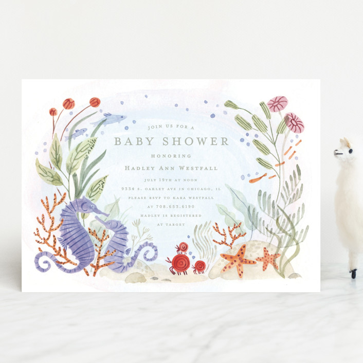 Download Sea Floor Baby Shower Invitations By Morgan Ramberg Minted