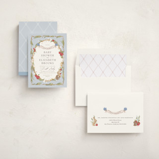 This is a blue skies baby shower invitations with standard by Erin L. Wilson called disney's snow white someday printing on signature in standard
