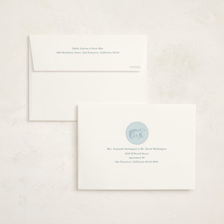 This is a water baby shower invitations with standard by Teju Reval called forest toile printing on signature in standard