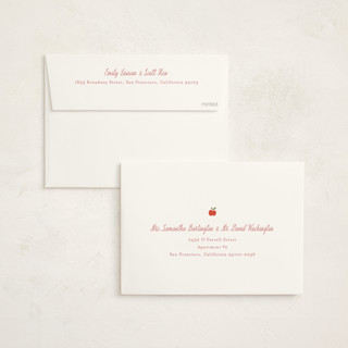 This is a blush baby shower invitations with standard by Carolyn MacLaren called apple of my eye printing on signature in standard