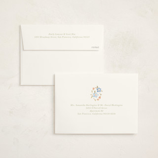 This is a icing baby shower invitations with standard by samovilka called bluefloralbaby printing on signature in standard