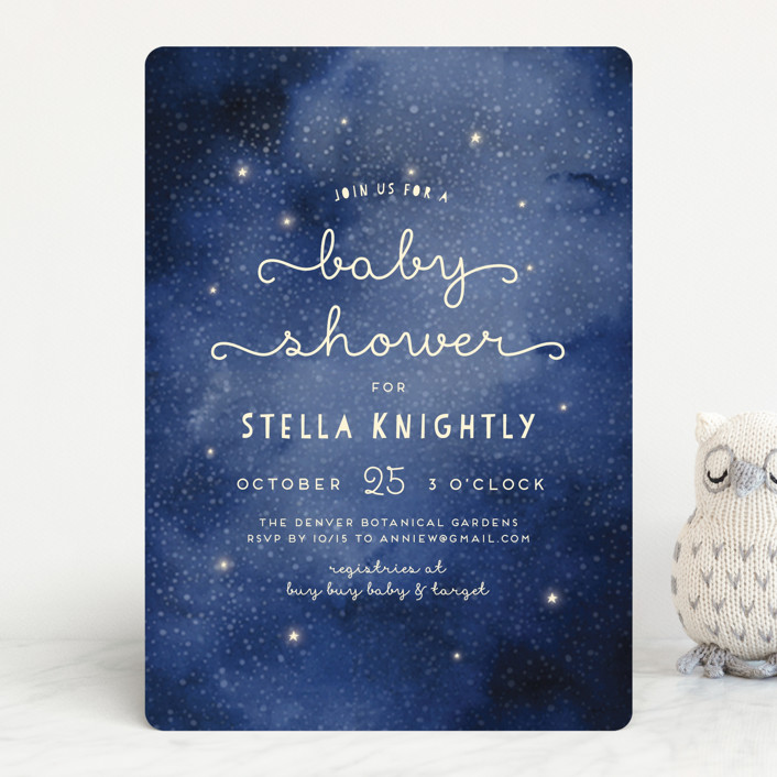 Celestial Baby Shower Invitations by Grace Kreinbrink Minted
