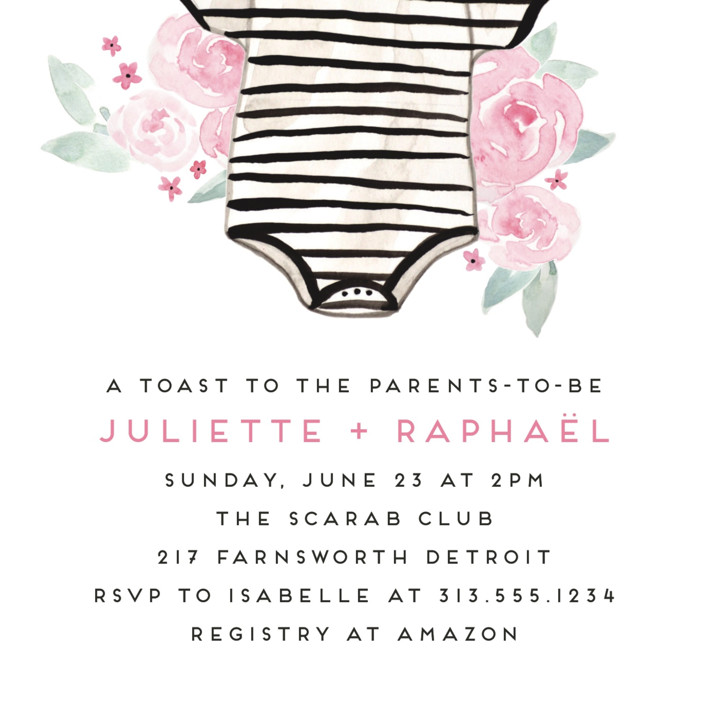 Colorful Pattern Unisex Baby Shower Card or New Baby Card \u2022 by @mydarlin/_bk Bonjour Bebe Card