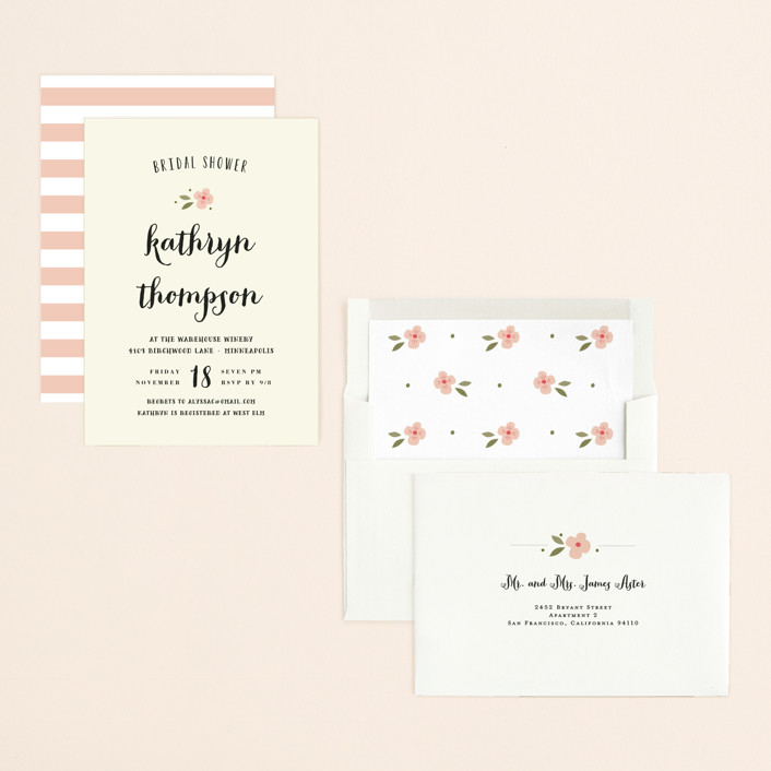 Beginning Bridal Shower Invitations by Susan Brown Minted