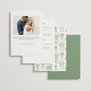 This is a mojito bridal shower invitations with standard by Carolyn Kach called fresh off the market printing on signature in standard