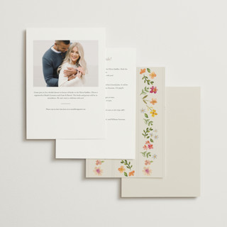 This is a wildflower bridal shower invitations with standard by Nicole Walsh called garden printing on signature in standard