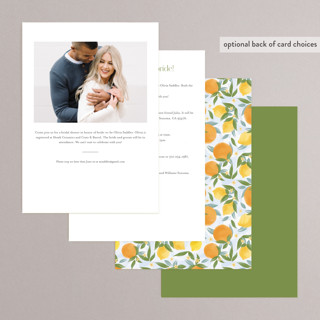 This is a lemon bridal shower invitations with standard by Paper Sun Studio called main squeeze printing on signature in standard