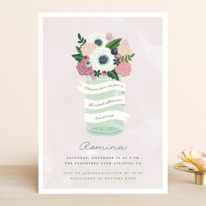 Sweet Bouquet Customizable Bridal Shower Invitations In Pink By Iamtanya Sweet Bouquet Customizable Bridal Shower Invitations In Pink By Iamtanya