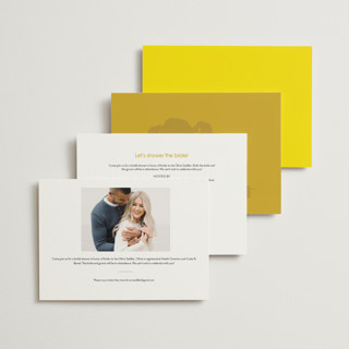 This is a island citrus bridal shower invitations with standard by Morgan Kendall called bloom printing on signature in standard