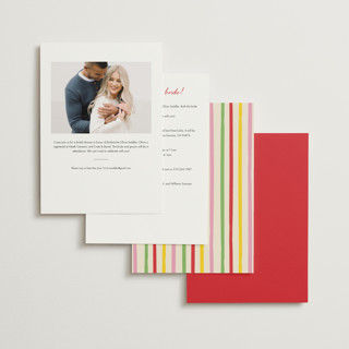 This is a rossa bridal shower invitations with standard by Sarah Rosenthal called bella vita printing on signature in standard