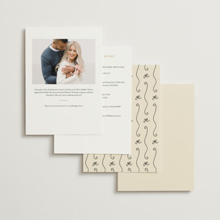 This is a sand bridal shower invitations with standard by Creo Study called vintage par-tea printing on signature in standard