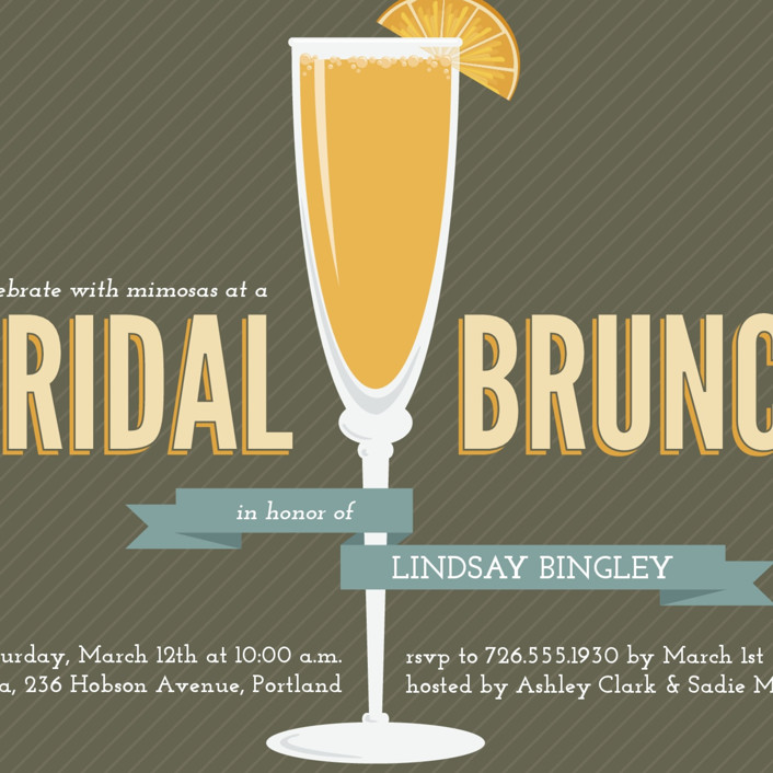 Fresh Mimosa Bridal Shower Invitations by Jessica Williams Minted