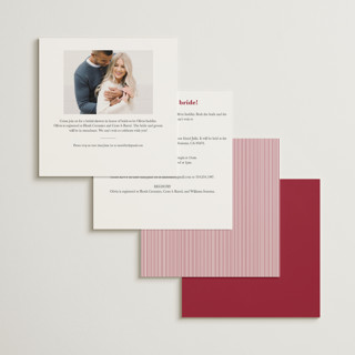 This is a bing cherry bridal shower invitations with standard by Charter Oaks Creative called classic cherries printing on signature in standard