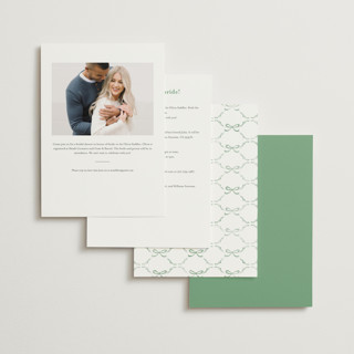 This is a leaf bridal shower invitations with standard by Kristie Kern called emmaline printing on signature in standard