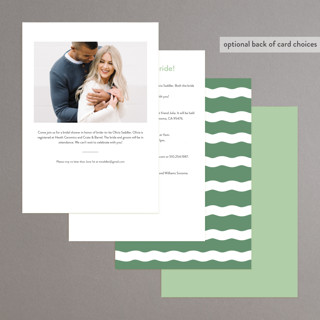This is a clover bridal shower invitations with standard by Megan Davis called augusta printing on signature in standard