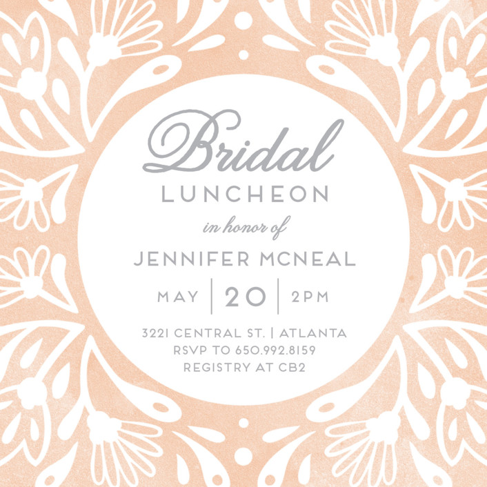 Flourishing Blooms Bridal Luncheon Bridal Shower Invitations by Paper