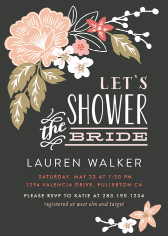 bridal shower invitation cards