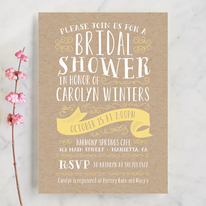 Delightful Bridal Shower Invitations by Sarah Brown Minted