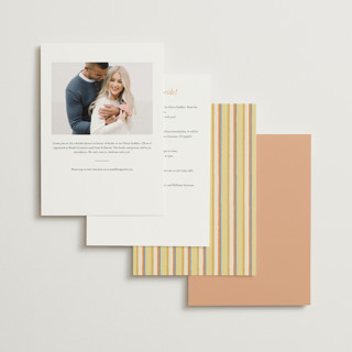 This is a citrus bridal shower invitations with standard by Susan Moyal called summer shower printing on signature in standard