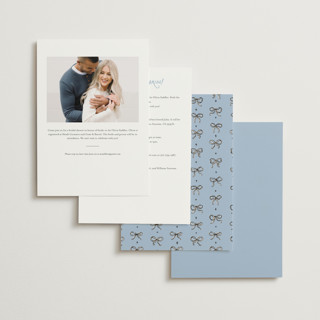 This is a bluebell bridal shower invitations with standard by Pixel and Hank called bubbly brunch printing on signature in standard
