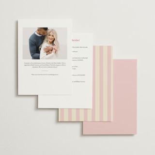 This is a peony bridal shower invitations with standard by Creo Study called cena printing on signature in standard