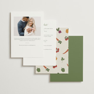 This is a moss bridal shower invitations with standard by Kelly Watkins called farmers market printing on signature in standard