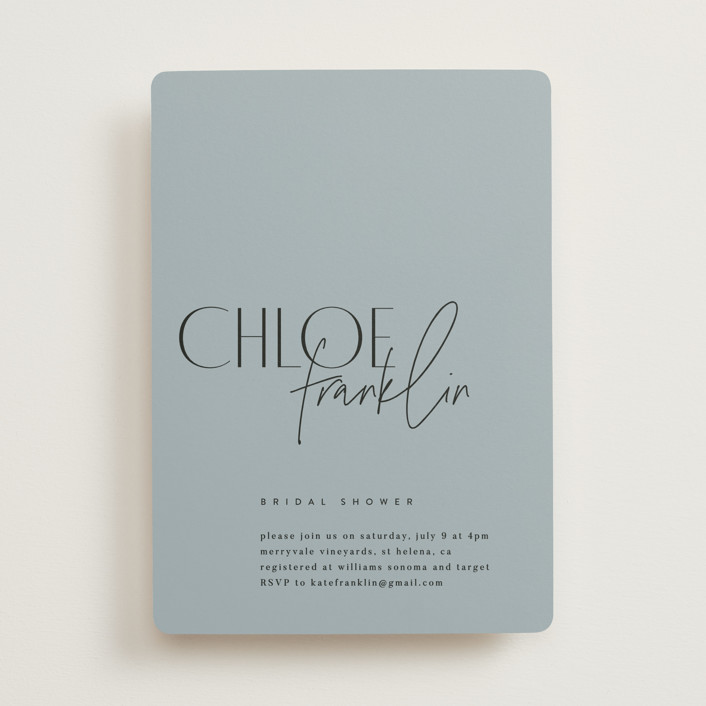 Layered Bridal Shower Invitations by Kelly Schmidt Minted