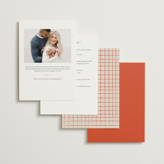 This is a tangerine bridal shower invitations with standard by Jelena Vuletic called sapori printing on signature in standard