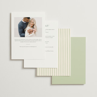 This is a forest bridal shower invitations with standard by Jennifer Wick called the next chapter printing on signature in standard