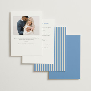 This is a sky bridal shower invitations with standard by Jackie Crawford called portofino printing on signature in standard