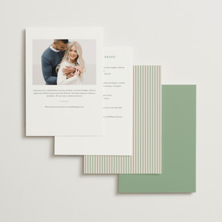 This is a clover bridal shower invitations with standard by Pixel and Hank called elegant moon printing on signature in standard