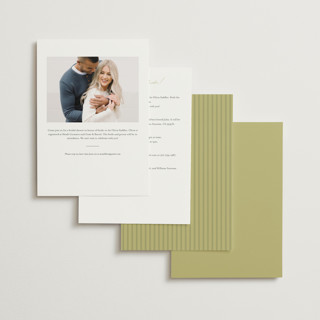 This is a citrus bridal shower invitations with standard by Kate Ahn called susie printing on signature in standard