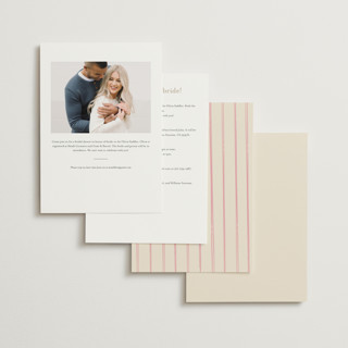 This is a pink lemonade bridal shower invitations with standard by Ani Somi called love spritz printing on signature in standard