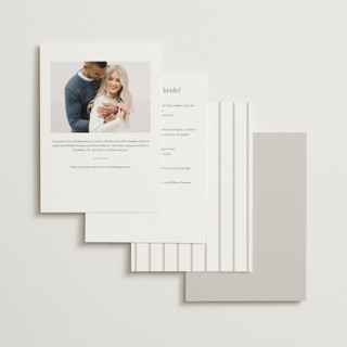 This is a mist bridal shower invitations with standard by Baumbirdy called note printing on signature in standard