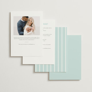 This is a sky bridal shower invitations with standard by Baumbirdy called note printing on signature in standard