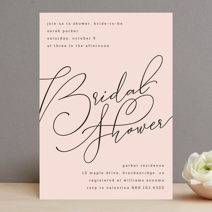 Classic Shower Bridal Shower Invitations by Caitlin Considine Minted