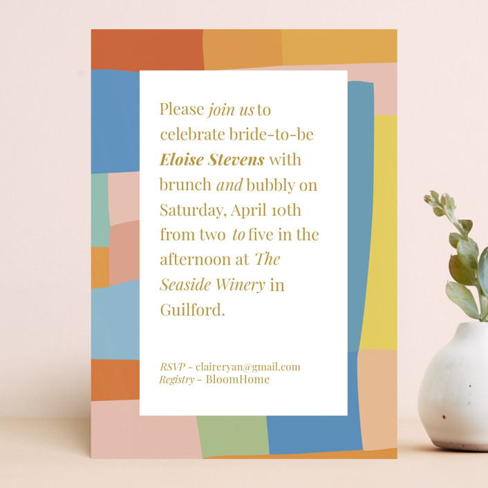 Playful Modern Bridal Shower Invitations by Beth Vassalo Minted