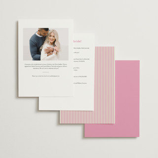 This is a fragola bridal shower invitations with standard by Megan Davis called bocce printing on signature in standard